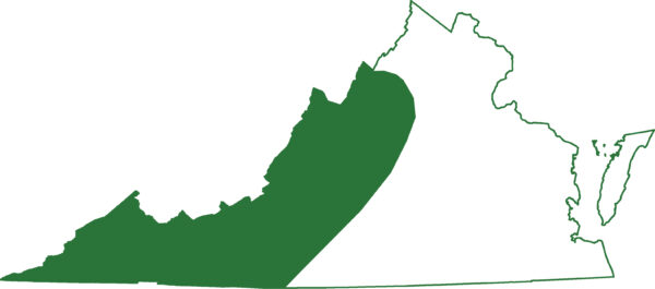 خريطة نطاق سمندل جبل أليغيني الجبلي الداكن