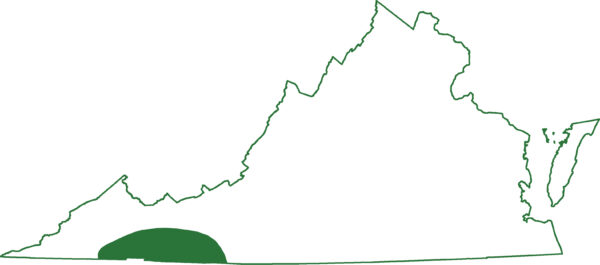 خريطة نطاق بلو ريدج بلو ريدج للسمندل ذي البطانتين