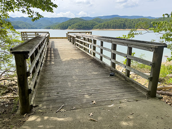 قم بمسح البحيرة بحثاً عن الطيور المائية والنسور الصلعاء من المنظر الذي يمكن الوصول إليه في كولز بوينت. مصدر الصورة: ليزا ميس