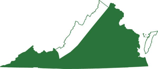 يوجد السمندل الطيني في كل مناطق فرجينيا تقريبًا باستثناء الجزر الحاجزة وجزء كبير من جبال الأبلاش