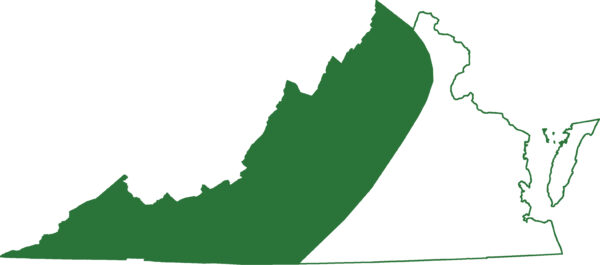 يوجد السمندل الفقمة في المناطق الجبلية في فيرجينيا