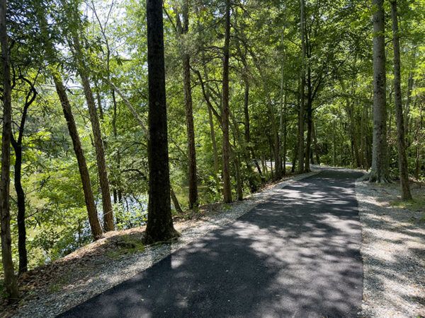 العديد من المسارات مرصوفة وليس كلها.